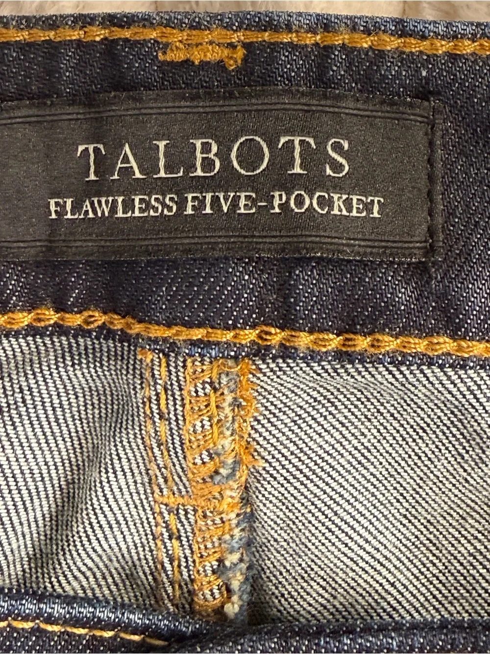 Talbots Flawless 5 Pocket Bootcut Jeans Dark Wash 12